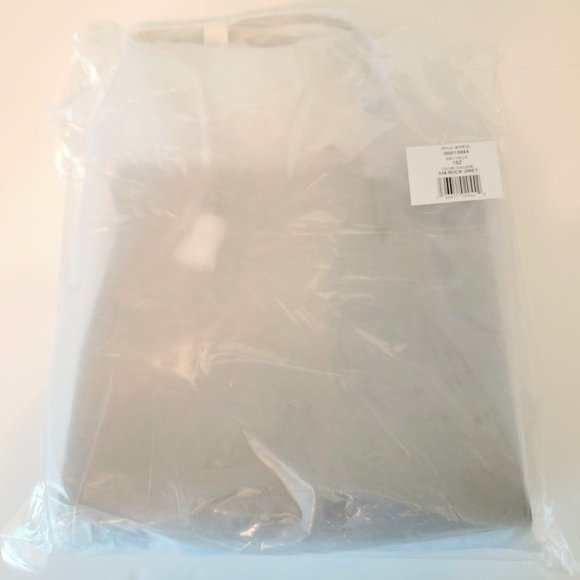 Marc Jacobs The Grind Large Leather Tote Bag Pebbled Leather Rock Grey NWT $450 - Picture 5 of 6